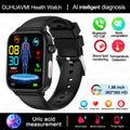 2025 novo monitoramento ecg + ppg relogio inteligente feminino pressao arterial lipidios acido urico feminino rastreador de saude nenstrual smartwatches