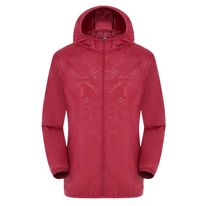 Camping Rain Jacket Men Women Waterproof Sun Protection Clothing Fishing Hunting Clothes Quick Dry Skin Windbreaker With Pocket