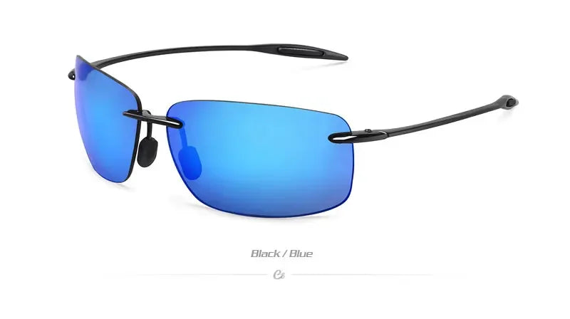 Classic Sports Rimless Sunglasses Men Women Male Driving Golf Rectangle Ultralight Frame Sun Glasses UV400  De Sol