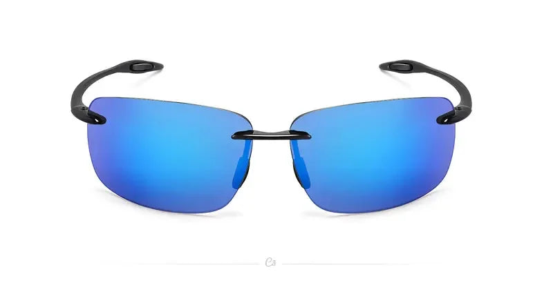 Classic Sports Rimless Sunglasses Men Women Male Driving Golf Rectangle Ultralight Frame Sun Glasses UV400  De Sol