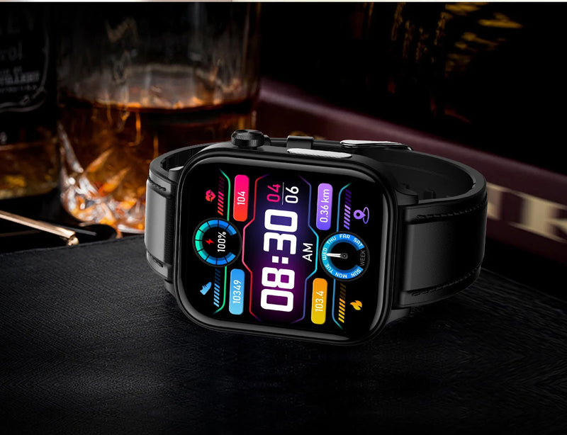 2025 novo monitoramento ecg + ppg relogio inteligente feminino pressao arterial lipidios acido urico feminino rastreador de saude nenstrual smartwatches