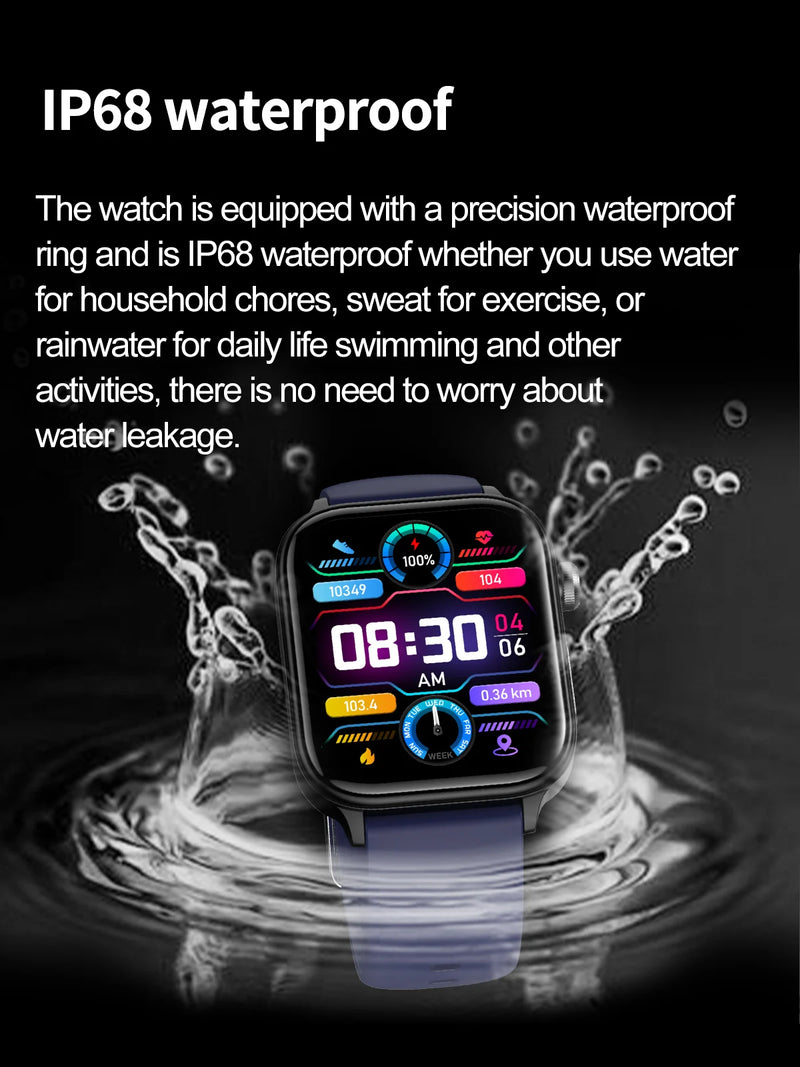2025 novo monitoramento ecg + ppg relogio inteligente feminino pressao arterial lipidios acido urico feminino rastreador de saude nenstrual smartwatches