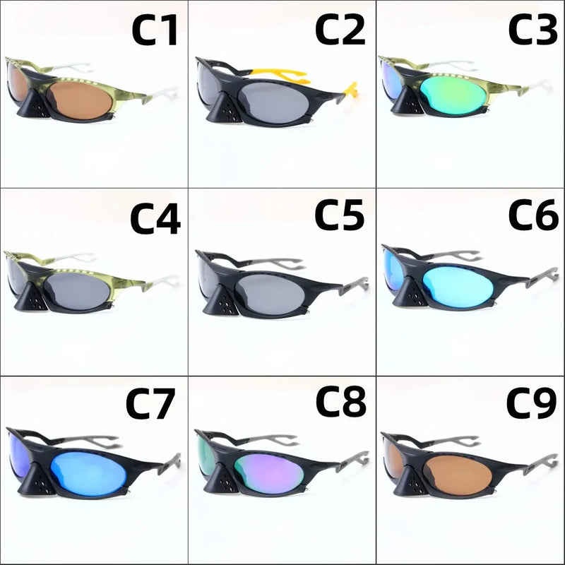 2025 clássico nova moda masculina esportes ao ar livre óculos de sol moda y2k ciclismo óculos de condução ins na moda viagem decoração espelho