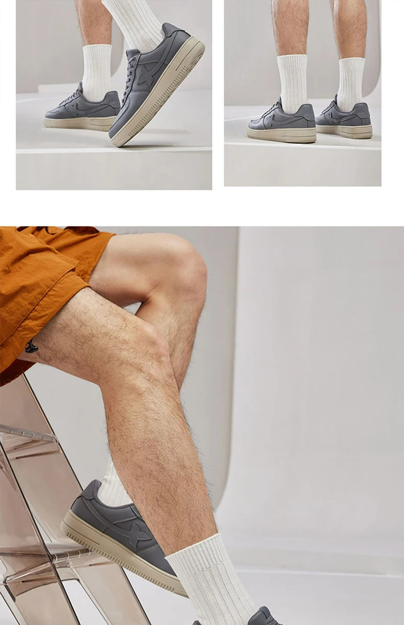 Xtep Women Men Skateboarding Shoes Non-Slip Casual White Couple Skate Sneakers Male Female Luxury Brand Shoes 881219319851