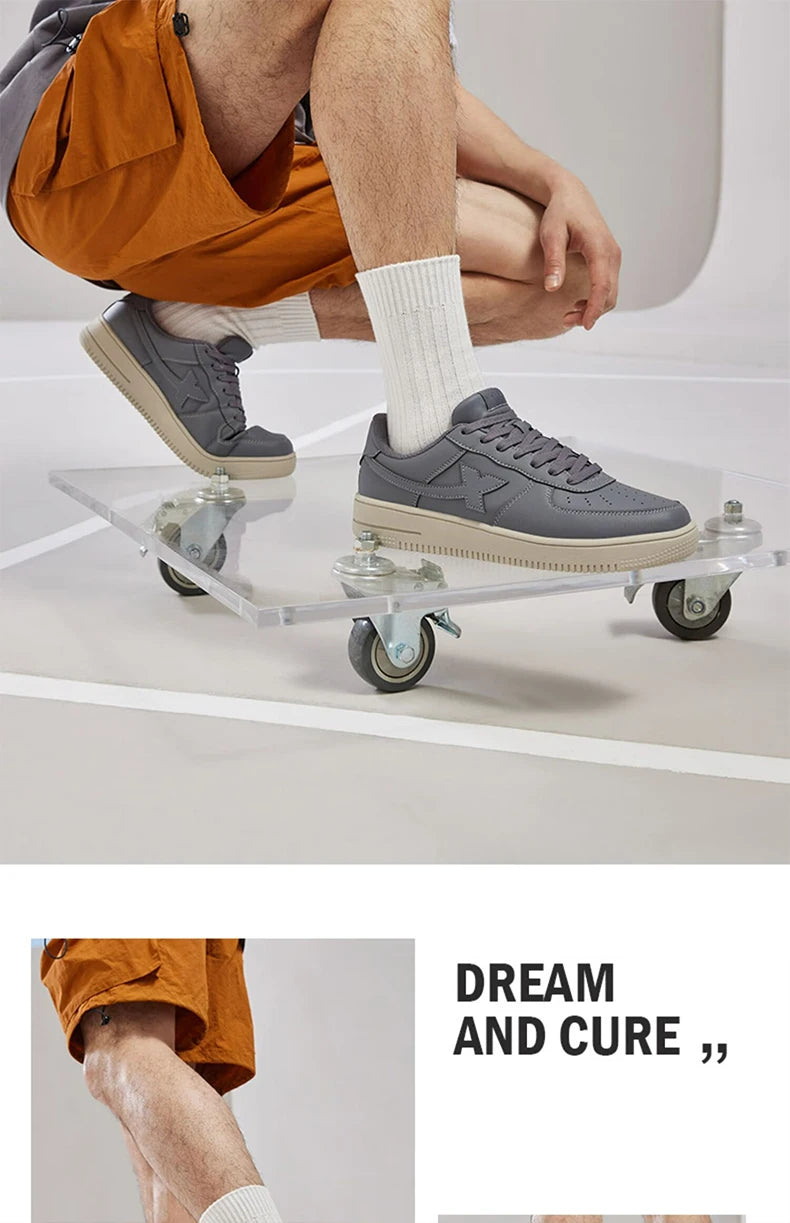 Xtep Women Men Skateboarding Shoes Non-Slip Casual White Couple Skate Sneakers Male Female Luxury Brand Shoes 881219319851