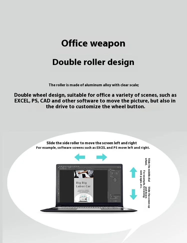 Acer Omr225 Gamer Mouse Bluetooth Wireless Mouse Dual Scroll Ergonomic Mouse Programming Custom 3mode Gaming Mice Office Mouses