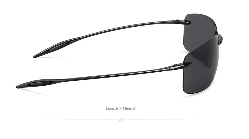 Classic Sports Rimless Sunglasses Men Women Male Driving Golf Rectangle Ultralight Frame Sun Glasses UV400  De Sol