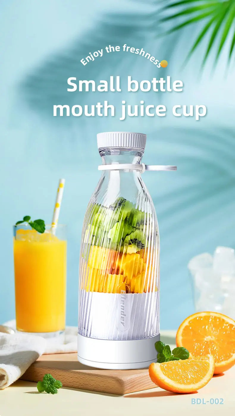 Copo espremedor elétrico 6 lâminas liquidificador máquina de milkshake usb portátil ferramenta mistura leite frutas mini suco fresco liquidificador esporte bottl