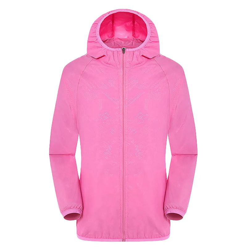 Camping Rain Jacket Men Women Waterproof Sun Protection Clothing Fishing Hunting Clothes Quick Dry Skin Windbreaker With Pocket