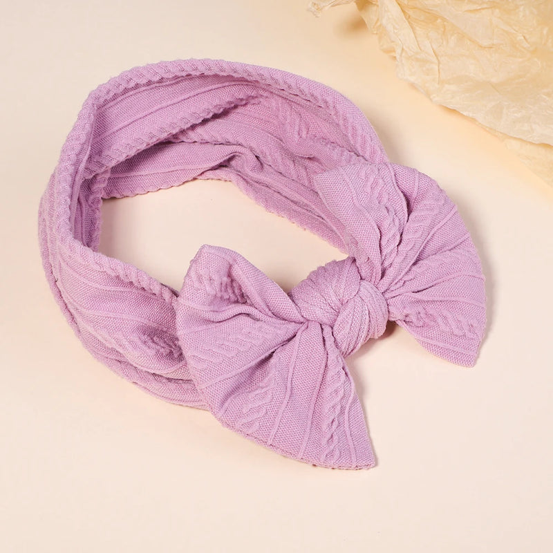 3 pçs meninas cabo de malha turbante arcos do bebê headbands para crianças elásticos faixas de cabelo recém-nascidos toddle headwrap acessórios para o cabelo