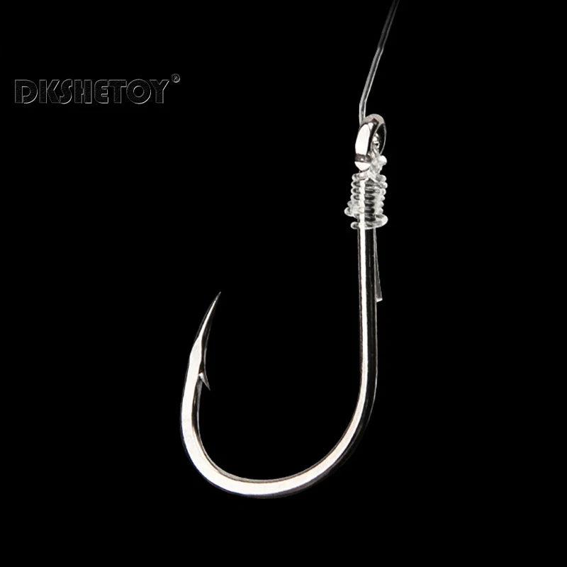 100-1000pcs Fish Hooks with barbed fishhook For Bait With Plastic Box Kit For Saltwater Freshwater fishing tools