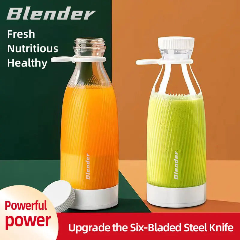 Copo espremedor elétrico 6 lâminas liquidificador máquina de milkshake usb portátil ferramenta mistura leite frutas mini suco fresco liquidificador esporte bottl