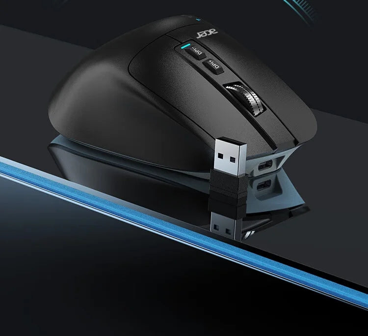 Acer Omr225 Gamer Mouse Bluetooth Wireless Mouse Dual Scroll Ergonomic Mouse Programming Custom 3mode Gaming Mice Office Mouses