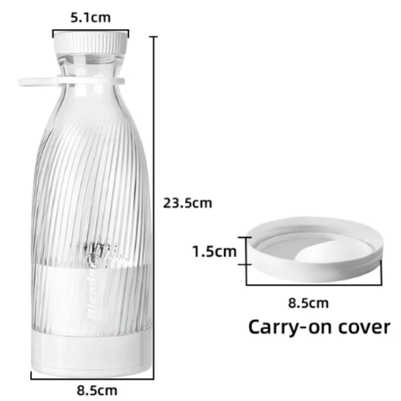 Copo espremedor elétrico 6 lâminas liquidificador máquina de milkshake usb portátil ferramenta mistura leite frutas mini suco fresco liquidificador esporte bottl