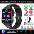 2025 novo monitoramento ecg + ppg relogio inteligente feminino pressao arterial lipidios acido urico feminino rastreador de saude nenstrual smartwatches
