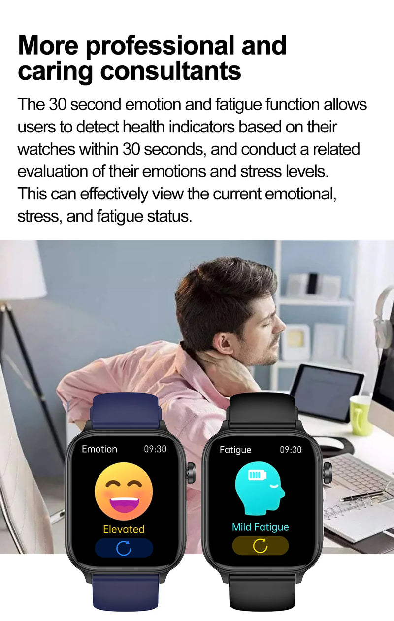 2025 novo monitoramento ecg + ppg relogio inteligente feminino pressao arterial lipidios acido urico feminino rastreador de saude nenstrual smartwatches