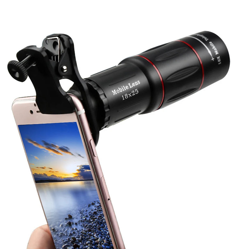 Lente da câmera do telefone móvel 18/28/36x clip-on zoom câmera do telefone lente telefoto lente do telescópio óptico para acampamento caça esportes