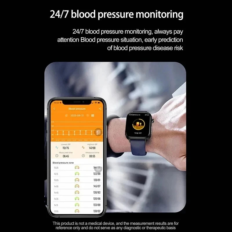 2025 novo monitoramento ecg + ppg relogio inteligente feminino pressao arterial lipidios acido urico feminino rastreador de saude nenstrual smartwatches