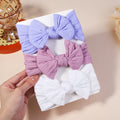 3 pçs meninas cabo de malha turbante arcos do bebê headbands para crianças elásticos faixas de cabelo recém-nascidos toddle headwrap acessórios para o cabelo