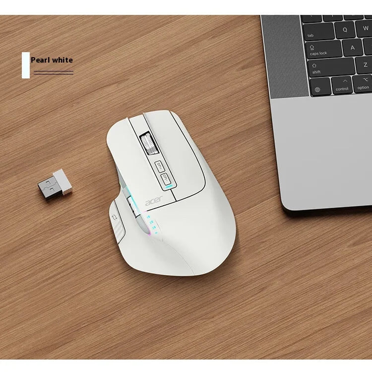 Acer Omr225 Gamer Mouse Bluetooth Wireless Mouse Dual Scroll Ergonomic Mouse Programming Custom 3mode Gaming Mice Office Mouses