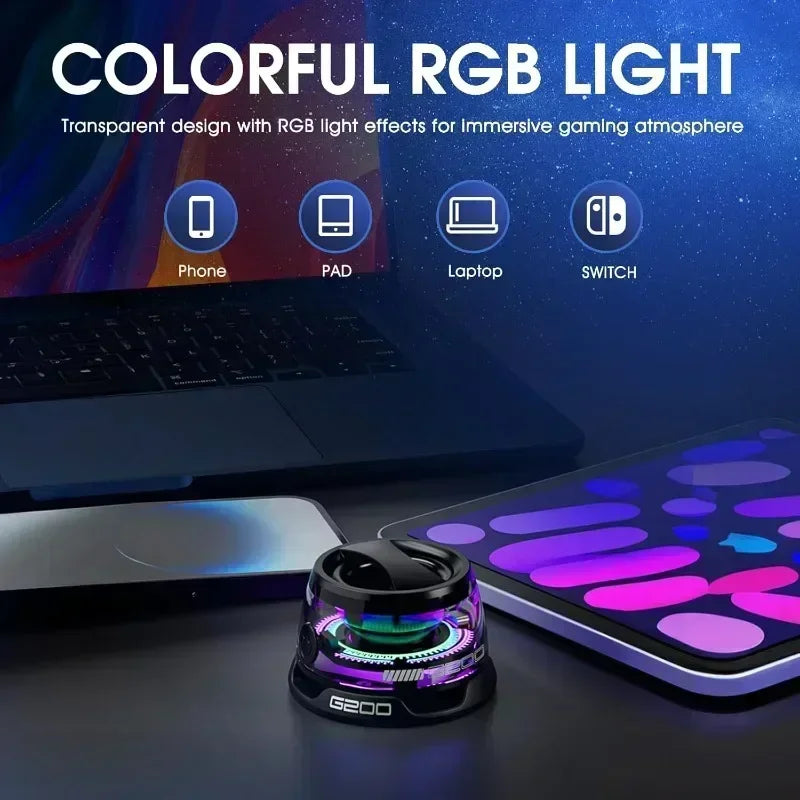 alto-falante bluetooth portatil g200 rgb iluminacao  alto falante magnetico by5,3 mini caixa de som 7 horas de reproducao suporte do tefone