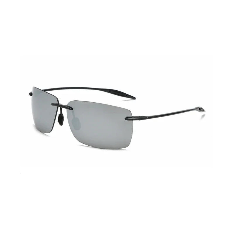 Classic Sports Rimless Sunglasses Men Women Male Driving Golf Rectangle Ultralight Frame Sun Glasses UV400  De Sol