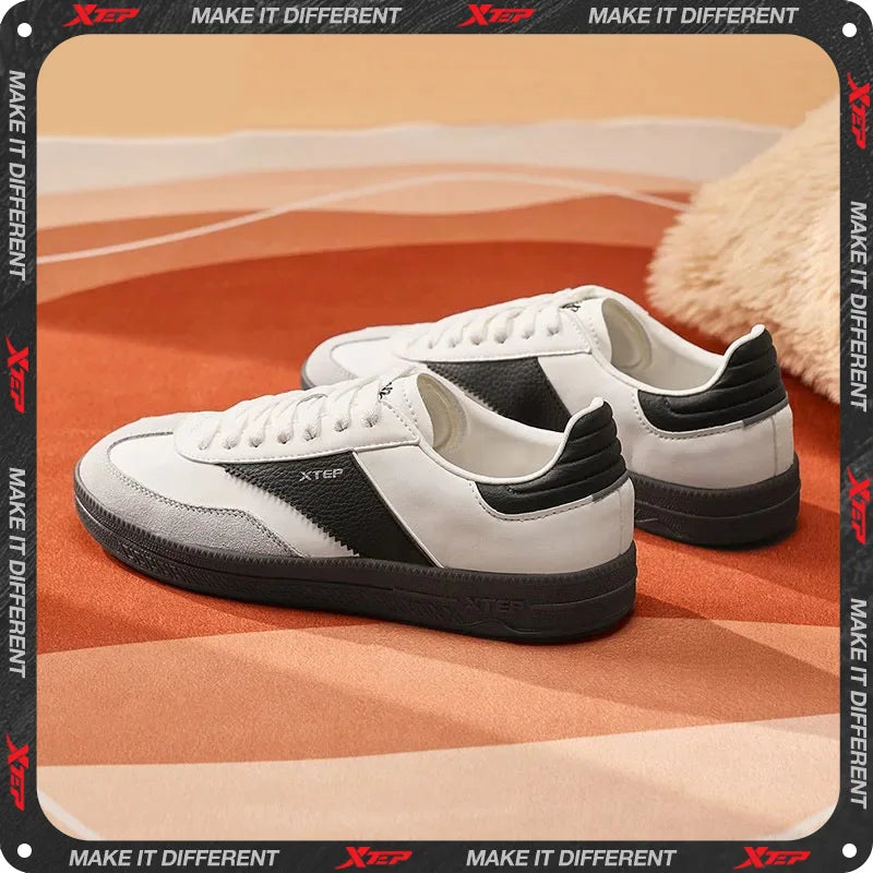 Xtep Women Men Skateboarding Shoes Non-Slip Casual White Couple Skate Sneakers Male Female Luxury Brand Shoes 881219319851