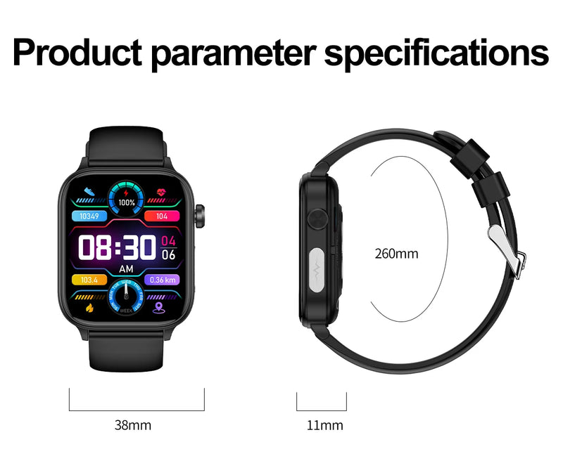 2025 novo monitoramento ecg + ppg relogio inteligente feminino pressao arterial lipidios acido urico feminino rastreador de saude nenstrual smartwatches