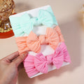 3 pçs meninas cabo de malha turbante arcos do bebê headbands para crianças elásticos faixas de cabelo recém-nascidos toddle headwrap acessórios para o cabelo
