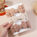 3 pçs meninas cabo de malha turbante arcos do bebê headbands para crianças elásticos faixas de cabelo recém-nascidos toddle headwrap acessórios para o cabelo