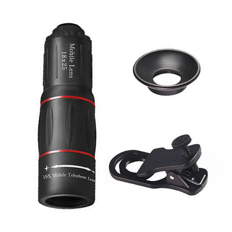Lente da câmera do telefone móvel 18/28/36x clip-on zoom câmera do telefone lente telefoto lente do telescópio óptico para acampamento caça esportes