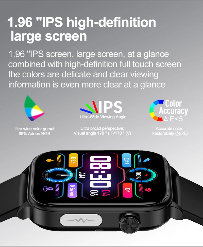 2025 novo monitoramento ecg + ppg relogio inteligente feminino pressao arterial lipidios acido urico feminino rastreador de saude nenstrual smartwatches