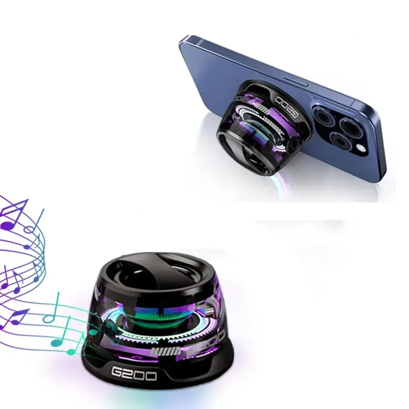 alto-falante bluetooth portatil g200 rgb iluminacao  alto falante magnetico by5,3 mini caixa de som 7 horas de reproducao suporte do tefone