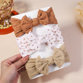 3 pçs meninas cabo de malha turbante arcos do bebê headbands para crianças elásticos faixas de cabelo recém-nascidos toddle headwrap acessórios para o cabelo