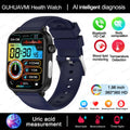 2025 novo monitoramento ecg + ppg relogio inteligente feminino pressao arterial lipidios acido urico feminino rastreador de saude nenstrual smartwatches