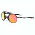 Cult Film Polarized Shades – Óculos de sol retrô Grunge, armação de metal angustiado unissex